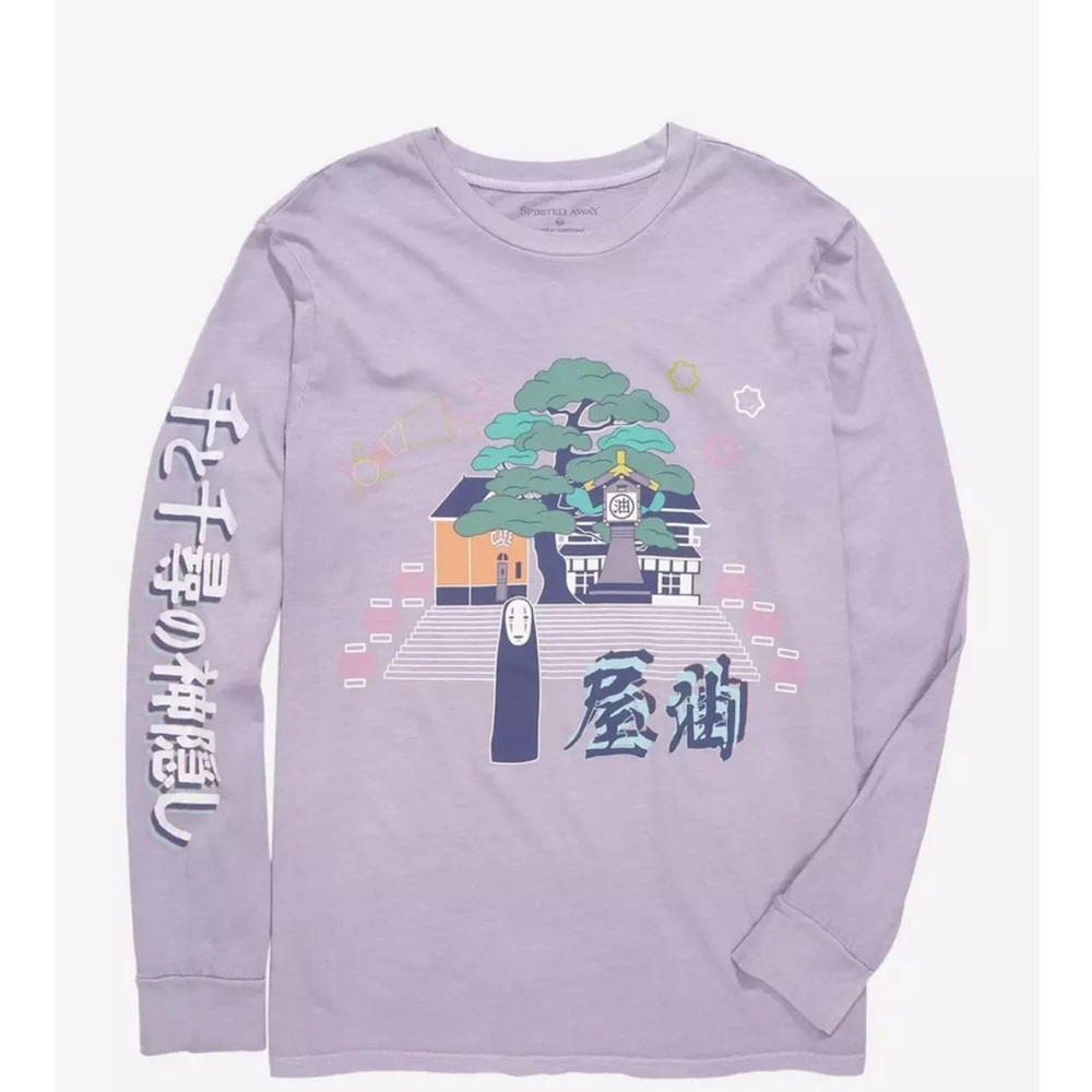 Our Universe Studio Ghibli Spirited Away No-Face Kanji Long Sleeve T-Shirt
